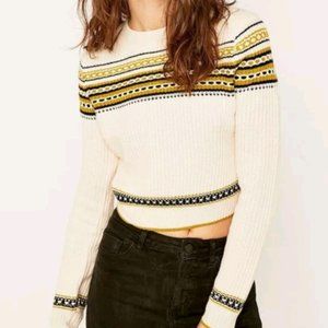 Urban Outfitters BDG cream fair isles sweater